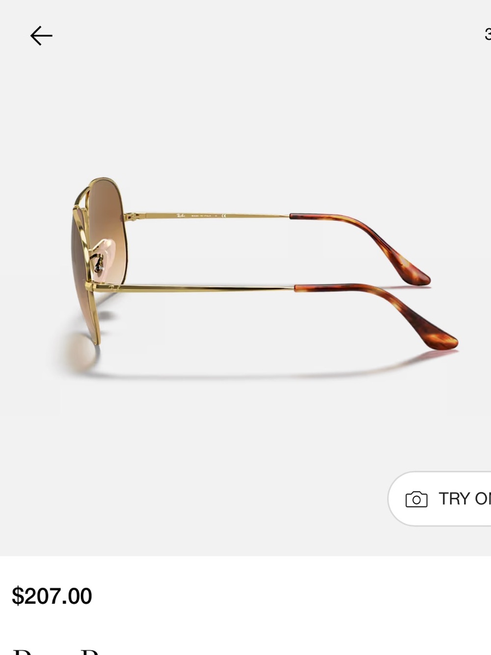Like New Ray Ban Aviator Metal II - Picture 6 of 8